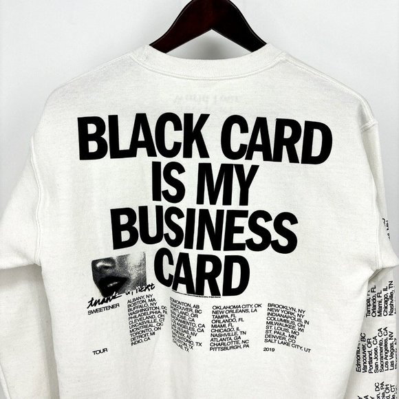 Ariana Grande Coachella AMEX Sweetener World Tour Sweatshirt Womens S White READ - Picture 15 of 15